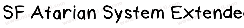 SF Atarian System Extended字体转换